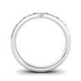 thumbnail image 3 of Diamond-Capitals 0.30 Carat Round Cut Amethyst & Aquamarine Gemstone Fancy Engagement Eternity Band for Women 14K White Gold Size 6, 3 of 8