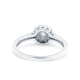 thumbnail image 3 of Simulated Cubic Zirconia Size-9 Art Deco Engagement Wedding Ring Band 925 Sterling Silver, 3 of 7