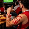 thumbnail image 3 of Disposable Football Match Flag Temporary Tattoos, 3 of 5