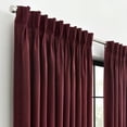 thumbnail image 3 of Waverly Serendipity Pinch Pleat Light-Filtering Window Panel, 50" X 63", Cabernet, 3 of 5