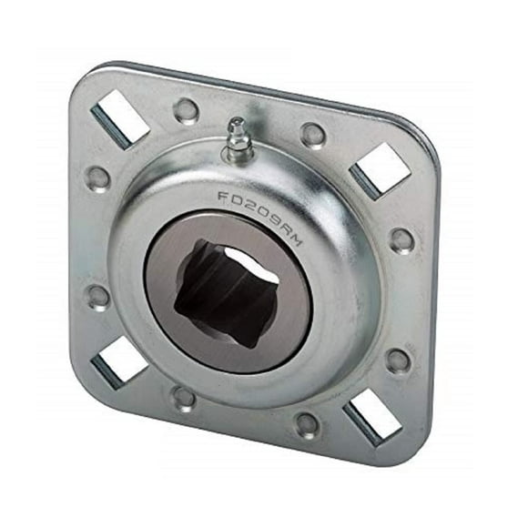 Disc Harrow Bearing 1-1/8" Square Bore 4-0.531" x 0.687" Bolt Holes & 5" OAL Farmer Bob's Parts FD209RM