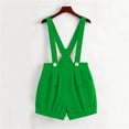 thumbnail image 4 of Odeerbi Niños Niñas Verano Total Shorts Dance Party Performance Suspenders Shorts, 4 of 9