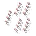 thumbnail image 1 of Advancent Ganchos para lavandería con gran capacidad de carga, 20 piezas, hechos con acero y PVC para diversos usos Almacenamiento y organización del hogar rosa, 1 of 6