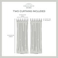 thumbnail image 4 of Exclusive Home Curtains Duncan Sheer Braided Tab Top Curtain Panels, 54" x 84", Natural, Set of 2, 4 of 7