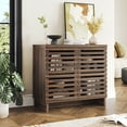 thumbnail image 6 of Buffet Coffee Bar Cabinet with 2 Doors& Adjustable Shelves,Mid-Century Modern Sideboard Buffet Cabinet for Kitchen,Entryway,Living Room, 6 of 8