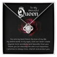 thumbnail image 1 of To My Beautiful Queen You Are My Best Friend Infinity Knot Necklace Message Card, 1 of 7