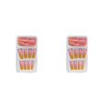 thumbnail image 1 of maskred 1 Set French Tip Press on Nails Gradient Extension Fingernails Tips Removable Fashion Wraps Full Cover DIY Manicure Kit Type 18 2g glue,24Pcs jelly 2Set, 1 of 6