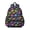 Black Colorful Dinosaurs Pattern, variant on Black Colorful Dinosaurs Pattern Cute School Backpack with Padded Back and Adjustable Shoulder Straps 13.4"x11"x4.7"