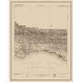 thumbnail image 2 of USGS 20x24 Black Ornate Wood Framed with Double Matting Museum Art Print Titled - Santa Barbara California Quad - USGS 1903, 2 of 4