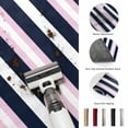 thumbnail image 5 of Large Area Rugs 5'x8', Pink Navy Blue Striped Carpet Runner Indoor Outdoor Rugs Home Decor Aesthetic, Minimalist Abstract Lines Artwork Non Slip Mats Washable Accent Rug for Living Room Bedroom, 5 of 8