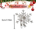 thumbnail image 3 of CoreLiving Silver Snowflake Napkin Rings Set of 1, Elegant Metal Dinner Table Napkin Holders for Christmas Thanksgiving Holiday Place Setting, Wedding Table Decoration, 3 of 9