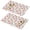Pioneer Flower Floral, variant on Placemat, Pioneer Flower Floral Print Pattern Place Mats Table Mat Set Of 2, PVC Washable Placemats for Party Kitchen Dining Decoration, 18x12 Inch, Fade Resistant