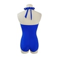 thumbnail image 5 of Ltctricy Swim Rompers for Women Halter Tie Backless Solid Color Slimming Bathing Suits One Piece Swimsuits, 5 of 5