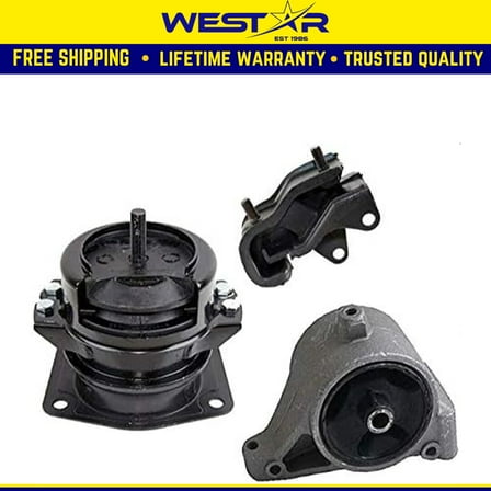Fits 2006-2008 Honda Ridgeline 3.5L Motor & Transmission Mount Set 3PCS : A4519HY, A4523, A65008