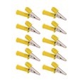 thumbnail image 1 of Pinza de prueba para terminales, 10 piezas, pinzas de cocodrilo aisladas, pinzas para cables, pinzas de prueba eléctricas de vanguardia, 1 of 8