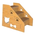 thumbnail image 2 of Almencla Pet Dog Stairs Ladder Cat Stairs Lightweight Anti Slip Versatile Dogs Ramp Portable Dogs Steps Dog Ladder for Indoor High Bed 3 Layers, 2 of 7