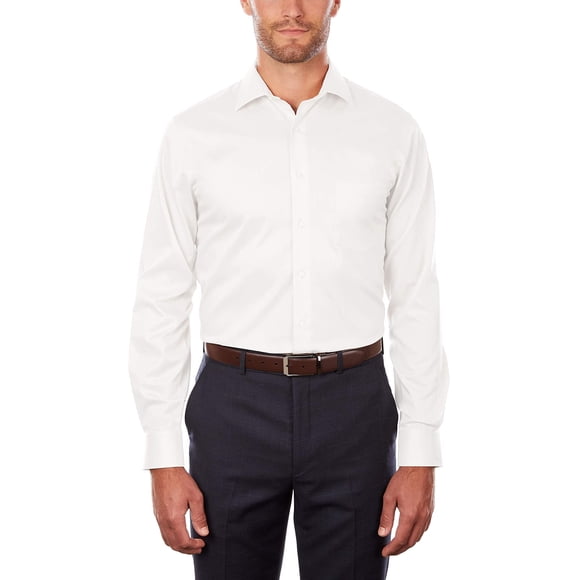 Camisa de vestir Van Heusen, corte regular, cuello flexible, elástico, para hombre
