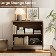 thumbnail image 5 of 31.5" Wooden Reeded Sideboard with 2 Doors, Modern Credenza Storage Cabinet for Kitchen, Dining Room, 5 of 8