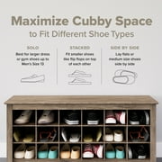 Prepac 36 pair Shoe Storage Rack, Black