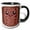 Black/White, variant on 3drose, Kawaii Happy Chocolate Cookie - Cute Smiling Foods - Brown Cartoon Anime Biscuit, 11oz Two-tone Green Mug