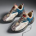 thumbnail image 2 of Men's Scale-Pattern Mesh Running Shoes, Lace-Up Athletic Sneakers, Non-Slip Colorful Outsole Sport Shoes for Workout & Daily Wear, 2 of 10