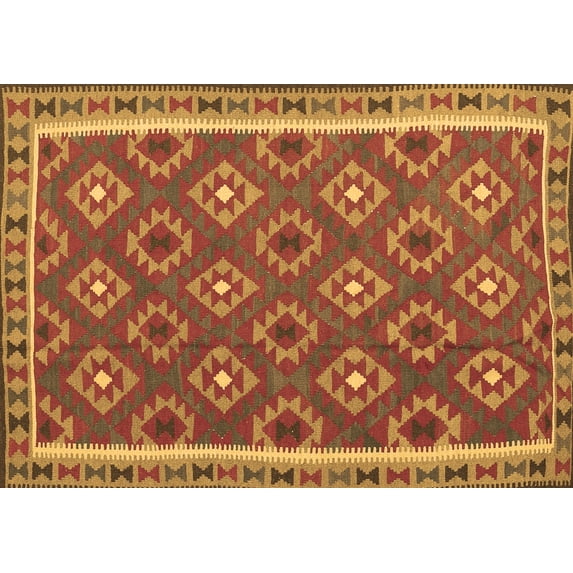 Ahgly Company Indoor Rectangle Oriental Brown Traditional Area Rugs, 8' x 12'