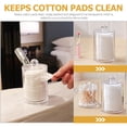 thumbnail image 3 of PAMINGONO Face Pads Cleansing Cotton Plastic Holder for Bathroom Organization 1Pack, 3 of 8