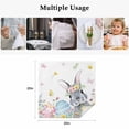 thumbnail image 5 of Easter Bunny Cloth Napkins, Blue Easter Eggs Spring Floral Butterflies Washable and Reusable Dinner Napkins Set of 4, Table Napkin for Kitchen Party Birthday Wedding Hotel Housewarming 20"x20", 5 of 9