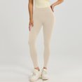 thumbnail image 6 of COMVALUE No Front Seam Leggings for Women Inseam, High Waisted Buttery Soft Yoga Pants Beige 3XL, 6 of 9