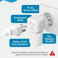thumbnail image 5 of Ceptics CT-14 Israel, Palestine Travel Adapter Plug - Type H (3-Pack), 5 of 8