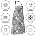 thumbnail image 5 of Goofa Cute Dog And Flowers Printed Waterproof Apron 33" Chef Aprons for Men Heavy Duty Chemical Work Apron Adjustable Bib Apron, 5 of 9