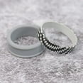 thumbnail image 3 of Wildfire Ring Silicone Carbon Ring for Men Women Wedding Band for Couples (Gray, 14), 3 of 5