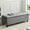 Grey, variant on DEXS Storage Ottoman 50.2 Inch Upholstered Fabric Bench with Button Tufted Top, High Weight Capacity End of Bed Bench for Living Room and Bedroom Supports 304 lbs.Grey