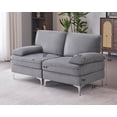thumbnail image 6 of VANACC Sectional Sofa, Loveseat- Modular Sectional Couches, Convertible Sectional Sofa for Living Room, Cream Couch in Gray Chenille, 6 of 6