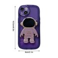thumbnail image 3 of 3D Plating Astronaut Hidden Stand Case Cover Cute Astronaut Stand Phone Case para IPhone 13 Cover, 3 of 3