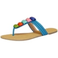 thumbnail image 3 of Colorful Clay River Rocks Womens Sandals Flip Flops, 3 of 10