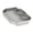 Dark Gray, variant on Functional Hospitality Tray Having Textured Bottom And Drink Receptacles 24 Inch Square ABS Serving Platform