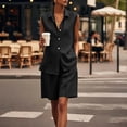 thumbnail image 6 of Sokhug Womens 2-Piece Outfit Sets Sleeveless Top Button-Down Shirt and Wide Leg Bermuda Summer Shorts Sets, 6 of 7