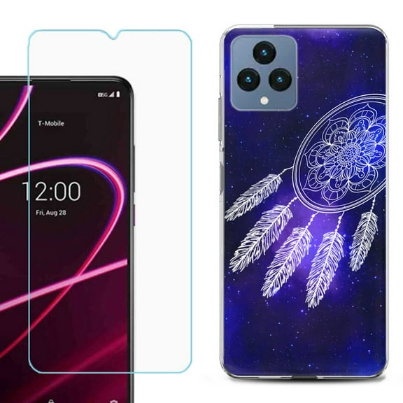 OneToughShield ® for T-Mobile Revvl 6x 5G Shockproof Phone Case, with Tempered Glass Screen Protector - Dream Catcher