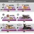 thumbnail image 7 of Exclusivo Mezcla Checkered Orthopedic Pet Bed for Large Dogs 42"X28", Waterproof Removable Washable Cover, Purple, 7 of 7