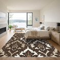 thumbnail image 3 of ODIKA 5'x7' Machine Washable Non-Slip Area Rug, Traditional Beige High Traffic Rug, Beige, 1015939, 3 of 7