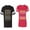 Men Black / Women Red, variant on Christmas King Queen Matching Couple Cotton Jerseys (Men Black / Women Black) (Men S / Women S)