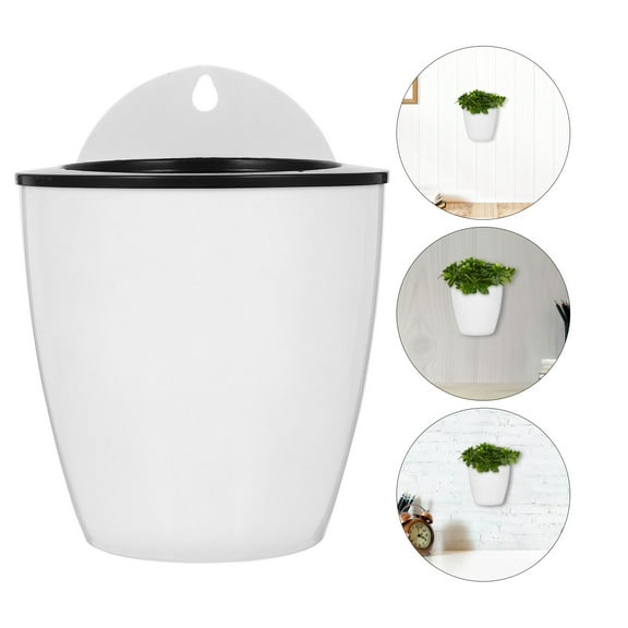 Pawsdot Self-Watering Round Flower Pots Multi-Color Plastic for Home Indoor and Outdoor
