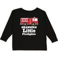 thumbnail image 3 of Inktastic Grandpa Little Firefighter Boys Fire Truck Boys Long Sleeve Toddler T-Shirt, 3 of 5
