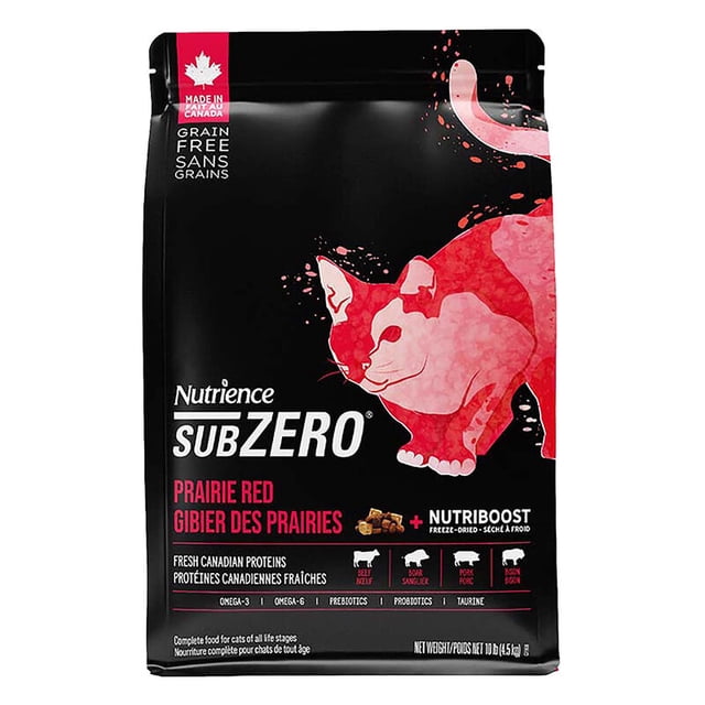 Félin Adulte - Sans Grains SubZero - Rouge Prairie - Nourriture Sèche pour Chat - 4,5 kg