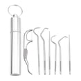 thumbnail image 1 of Juego de palillos de dientes de acero inoxidable portátil, Kit de herramientas de limpieza Irfora Palillos, 1 of 6