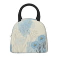 thumbnail image 3 of YFYANG Portable Waterproof Insulated Lunch Bag, Blue Vintage Flowers Reusable Cooler Bag / Picnic Bag for Adults Teens, 3 of 9