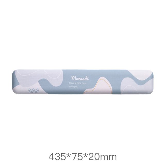 Alfombrilla de ratón con reposamuñecas de dibujos animados, juego de soporte de mano para teclado, oficina, ordenador portátil, PC, alfombrilla de espuma viscoelástica, antideslizante, Kawaii LIUWENJING unisex