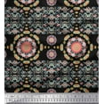 thumbnail image 1 of Soimoi Cotton Duck Fabric Floral Mandala Decor Fabric Printed Yard 42 Inch Wide, 1 of 3