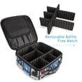 thumbnail image 4 of FORMRS Travel Makeup Bag Large Capacity Train Case Cosmetic Organizer with Adjustable Dividers, Black Cats and Hearts, 4 of 8